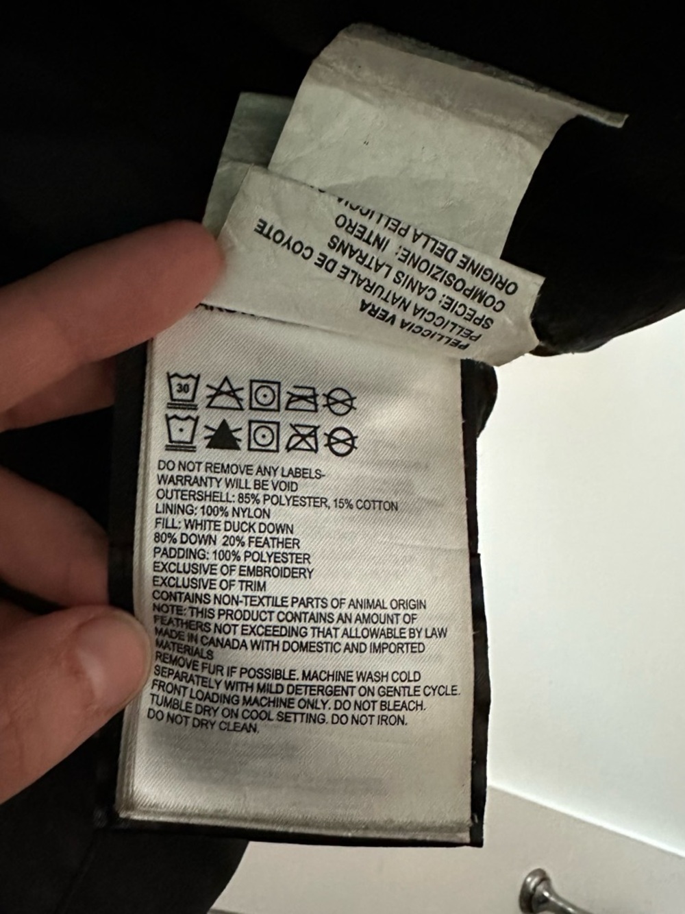 Canada Goose Kids Black Puffer Coat with Reflective Trim - Picture 9 of 14